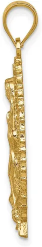 Miniatura 2 de Colgante religioso de la Virgen de Guadalupe en oro amarillo de 14 quilates