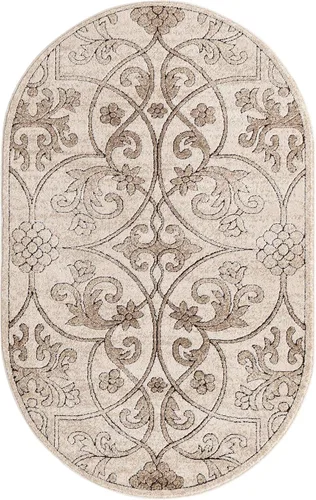 Miniatura 13 de Unique Loom Rushmore Collection - Alfombra de área Washington (2 pies x 5 pies 1 pulgada, beige oscuro/beige)