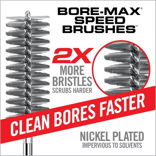 Miniatura 2 de Real Avid Bore-Max Speed Brush Cepillos niquelados para limpieza con 2 veces más densidad de cerdas Cepillo de limpieza impermeable a