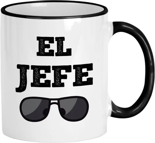 Miniatura 7 de Casitika Taza de café de viaje de 14 onzas para el jefe El Jefe. Dicho divertido en español para los jefes. Regalo para tu Jefe