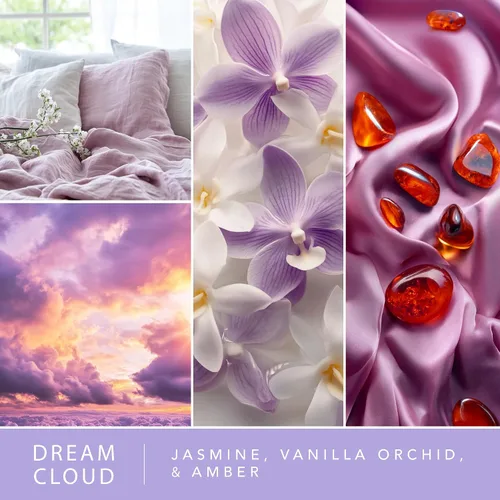 Miniatura 2 de Scentsationals Dream Cloud - Cera perfumada para derretir - Jazmín, orquídea vainilla y ámbar, 10 onzas (24 cubos)