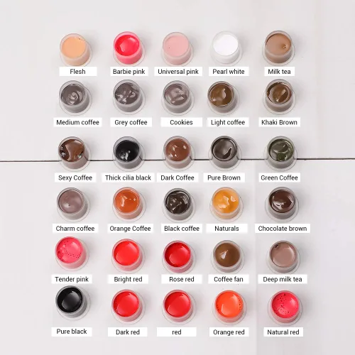 Miniatura 3 de Charme Princesse Pigmento de maquillaje de tinta permanente 0.5 fl oz Color negro puro tatuaje tinta suministros de maquillaje para cejas sombreado