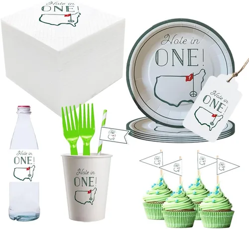Miniatura 12 de Servilletas de cóctel de golf, paquete de 100 servilletas de papel con temática de golf Par-Fect Together para boda, ensayo, cena, despedida