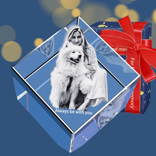 Miniatura 10 de Fanery Sue Foto de cristal 3D personalizada, regalos personalizados para ella, padre, madre, esposa, marido, gran regalo personalizado con tu propia
