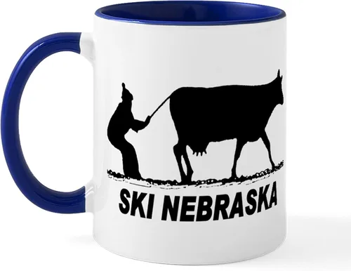 Miniatura 96 de CafePress I Love Nebraska Taza de café de cerámica de 11 oz (11.0 fl oz)