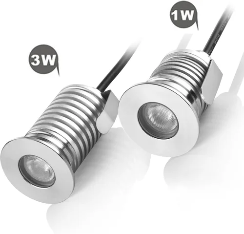 Miniatura 3 de Luz LED para pozo en el suelo, 3 W, 12 V-24 V CC, IP67 impermeable aluminio enterrado lámparas subterráneas, iluminación de paisaje al aire libre
