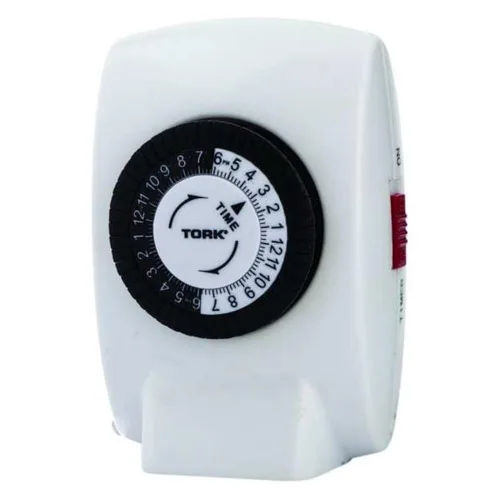 NSi Industries TORK 402B - Aire acondicionado mecánico enchufable y temporizador para electrodomésticos de 15 amperios y 24 horas, fácil de