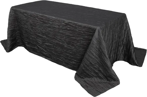 Miniatura 21 de YOUR CHAIR COVERS - Mantel Rectangular de Tafetán Arrugado de 90 x 132 Pulgadas - Azul Polvoriento, Manteles Rectangulares para Mesas Rectangulares
