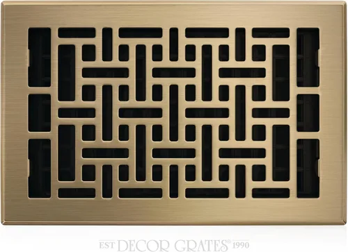 Miniatura 61 de Decor Grates Registro de suelo oriental AJH412-RB, 4 x 12 pulgadas, acabado de bronce frotado bronce (Rubbed Bronze Finish)