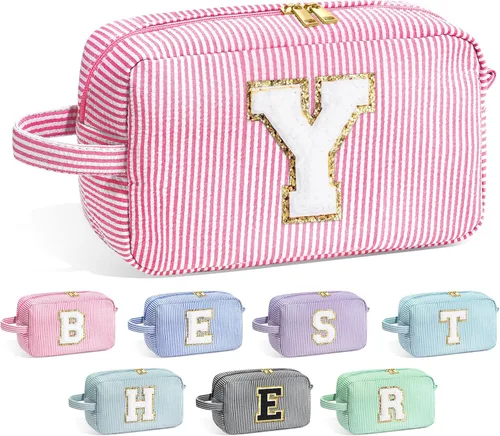 Miniatura 44 de Bolsa de Maquillaje con Inicial YOOLIFE - Regalos de Cumpleaños para Mujeres, Niñas, Mamá, Hija, Amigas, Hermana, Maestra, Regalos de Propuesta