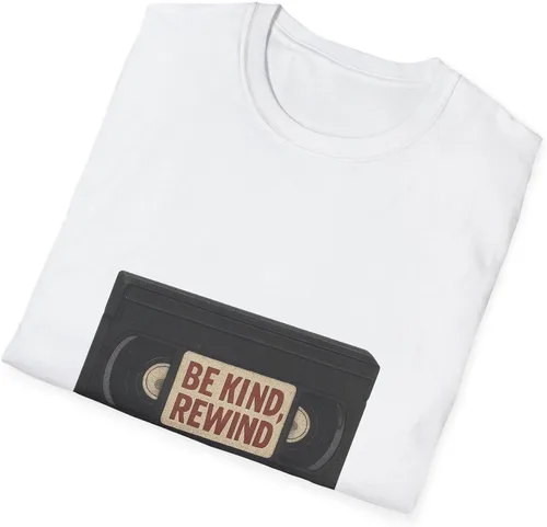 Miniatura 4 de Be Kind Rewind VHS Tape T-Shirt Retro 80s 90s Nostalgia White