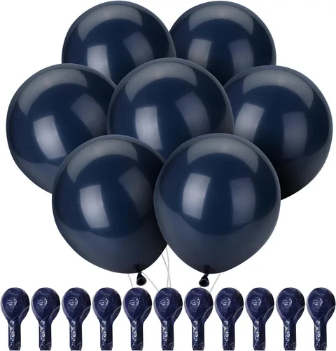 Miniatura 27 de Mr. Pen - Globos, 12 pulgadas, paquete de 54, negro, globos de fiesta
