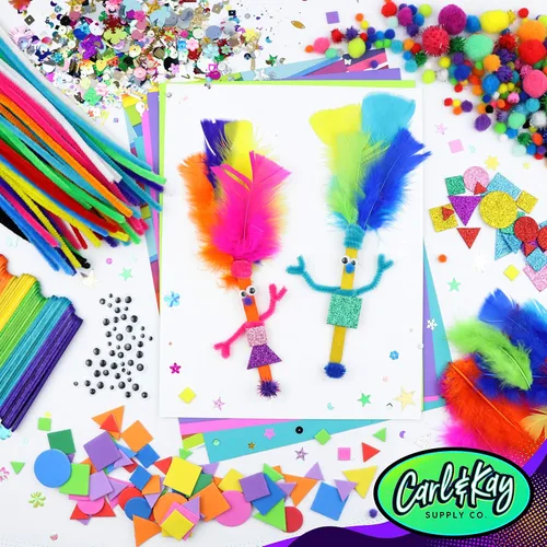Miniatura 2 de Kit de suministros de artes y manualidades para niños, niños y niñas de 4, 5, 6, 7, 8 años, materiales de actividades para niños pequeños, ideal