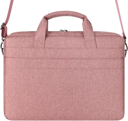 Miniatura 5 de DOMISO Bolsa de mano para laptop de negocios de 14 pulgadas, fundas protectoras para computadoras portátiles, maletín de computadora de trabajo