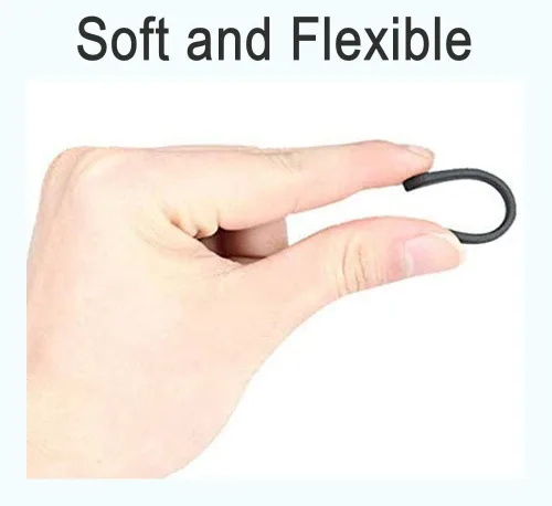 Miniatura 5 de 10 pares de puntas de silicona antideslizantes para las orejas, funda de tubo, puntas de repuesto suaves solo para lentes de sol de alambre delgado