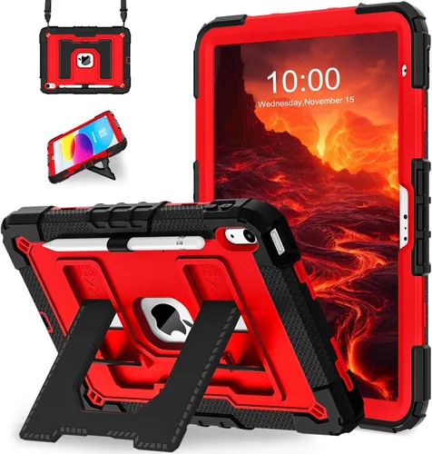 Miniatura 12 de WESOROL Funda para iPad A16 11ª Generación 11 Pulgadas (2025) iPad 10ª Generación 10.9 Pulgadas (2022), Fundas i Pad A16 Grado Militar Resistente a