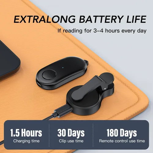 Miniatura 3 de Volteador de página con control remoto para Kindle Paperwhite, Oasis, Kobo eReaders, accesorios de volteador de página para Kindle, compatible