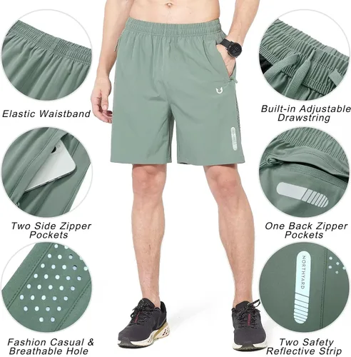 Miniatura 357 de NORTHYARD - Pantalones cortos deportivos para correr para hombres, ligeros, de secado rápido, 7, 5 o 9 pulgadas, para senderismo, deportes, gimnasio