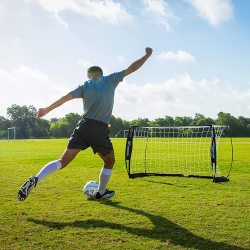 Miniatura 7 de Champion Sports Rhino Flex Portable Soccer Goal – Durable Pop-Up Soccer Net with Carry Bag, Ground Stakes, and Sturdy Frame, Easy Setup for Backyard