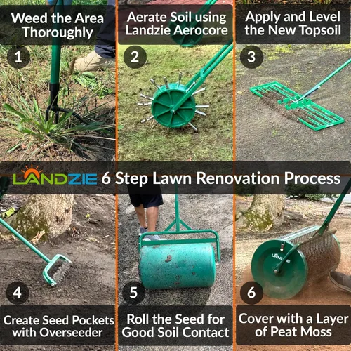 Miniatura 5 de Landzie Herramienta extractor de malezas Weeder, extractor de malezas de acero de 55 pulgadas con mango largo