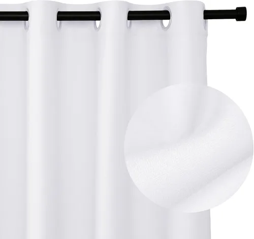 Miniatura 25 de Cortinas 100% Blackout Shield para puerta corrediza, cortinas extra anchas de 108 pulgadas de largo, cortinas con ojales para puerta de patio, 50