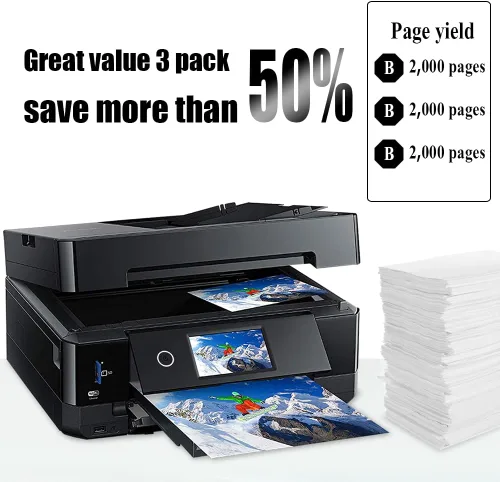 Miniatura 4 de NoahArk Paquete de 3 cartuchos de tinta de repuesto 952XL para 952 952XL de alta capacidad para impresora Officejet Pro 7740 8210 8710 8720 8740