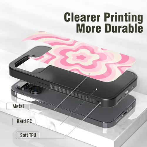 Miniatura 3 de Fundas estéticas para teléfono con estampado de flores para niñas iPhone 11 12 13 14 Pro Max Plus Mini X Xs Xr, Samsung Galaxy A03 A13 A53 A73 Note
