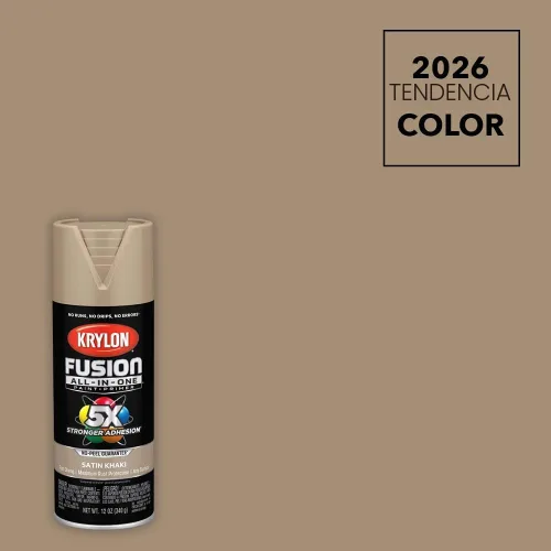 Miniatura 2 de Krylon Fusion - Pintura en aerosol adhesiva todo en uno para uso en interiores y exteriores, 12 onzas, color caqui