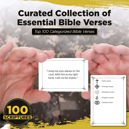Miniatura 7 de Agape - Tarjetas de memoria de las Escrituras 100 tarjetas de memoria KJV con versículos bíblicos, para adultos y niños, perfectas para estudio