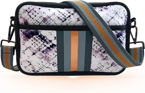 Riñoneras cruzadas a cuadros para mujeres, bolso de nailon a cuadros, riñoneras, bolsos cruzados tipo bandolera con correa ajustable