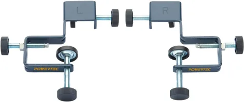 POWERTEC Abrazaderas de instalación frontal para cajón, juego de abrazaderas ajustables para gabinete, herramienta de montaje y alineación rápida