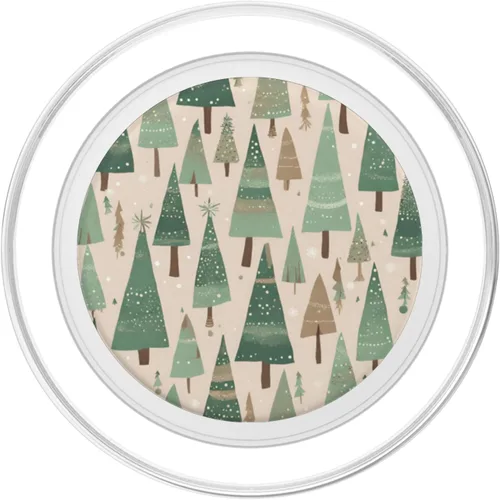 Miniatura 2 de Árboles de Navidad inspirados en Boston neutros PopSockets MagSafe PopGrip para iPhone