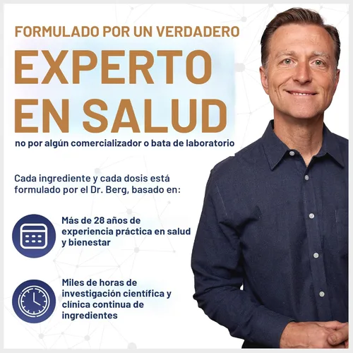 Miniatura 6 de Suplemento probiótico Dr. Berg (60 mil millones de CFU) - Ayuda a aliviar el estreñimiento ocasional, diarrea, gas y hinchazón* - Pre y probióticos