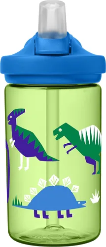 Miniatura 14 de CamelBak Eddy+ Kids Water Bottle with Bite Valve Straw, Leak‑Resistant Easy‑Sip Design for Everyday Hydration, 14oz Kids Animales de la selva