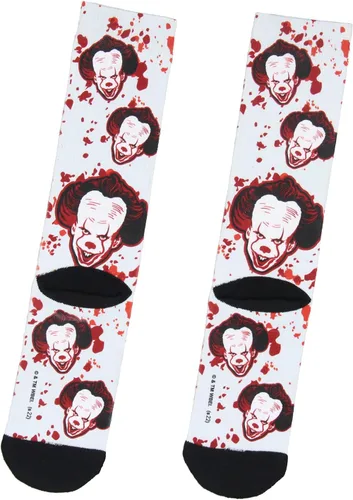 Miniatura 2 de Bioworld Stephen King IT Capítulo 2 Pennywise Blood Spatter Calcetines sublimados, Pennywise