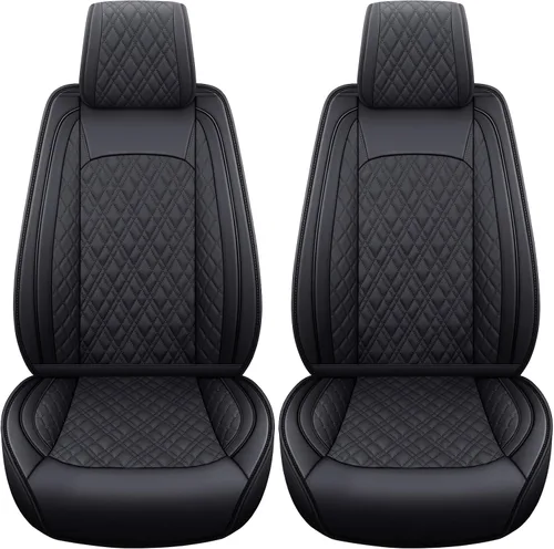 YIERTAI - Fundas de asiento de vehículo compatibles con Dodge Ram 2009-2023, 1500, 2500 y 3500, camioneta pickup, protectores de asiento de cuero