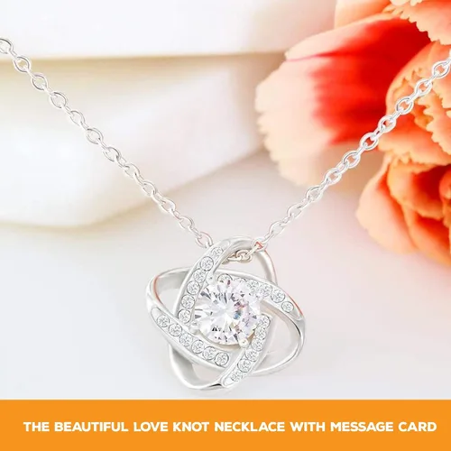 Miniatura 4 de Collar con nudo de amor para mi hija en el día de su boda regalo de novia de mamá regalo de madre de la novia a hija regalo de recuerdo del día