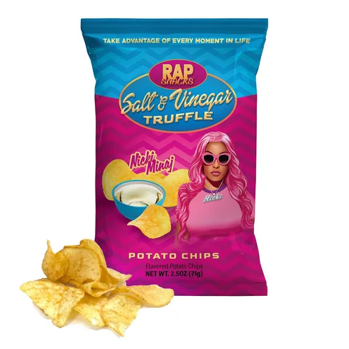 Miniatura 13 de Rap Snacks Lil Baby - Queso cheddar + papas fritas de crema agria, bolsas de 2.5 onzas, paquete de 6
