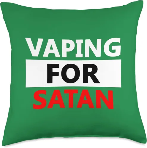 Miniatura 5 de Vape Life Crisis Funny Mod Satan Vapes - Almohada de 16 x 16 pulgadas, multicolor