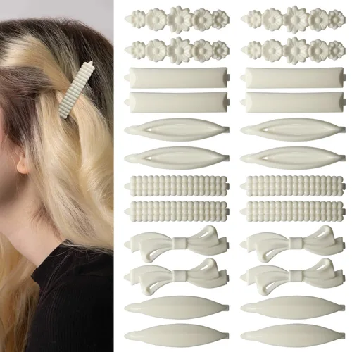 Miniatura 9 de Juego de 32 pinzas para el cabello, pasadores de pelo para mujeres y niñas, accesorios para el cabello grueso, fino y normal, pequeños, multicolor
