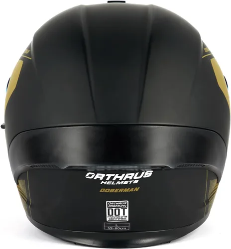 Miniatura 5 de Orthrus Casco modular LED para motocicleta de cara completa - Aprobado por el DOT, con visor abatible doble, protector solar y listo para Bluetooth