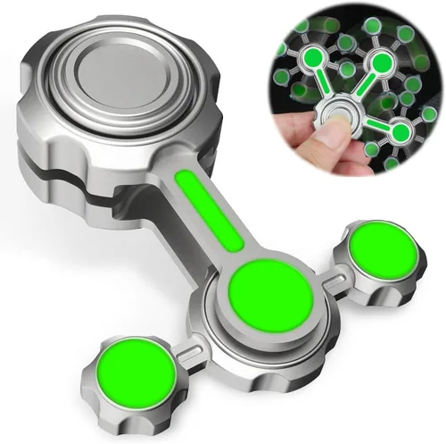 Miniatura 9 de Juguete giratorio de metal para niños y adultos, juguete de escritorio giratorio de mano, juguete sensorial para aliviar la ansiedad y el estrés