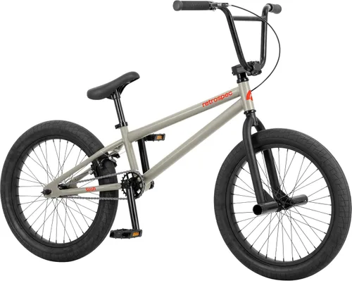 Retrospec Sesh - Bicicleta BMX para niños de 20 pulgadas, estilo libre, para niños y niñas, con clavijas de eje extraíbles, freno en U, dirección