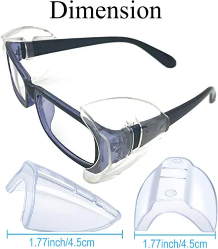 Protectores laterales para gafas, protectores laterales deslizables, tamaño L se adapta a marcos de gafas medianos a grandes, tamaño M se adapta a