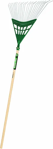 Miniatura 5 de Truper, rastrillo para jardín, profesional, de acero, Tru Tough - Rastrillo plástico para arbustos con cabeza de 20,32 cm