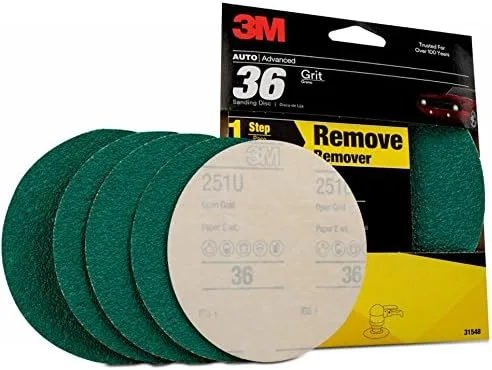 Miniatura 2 de 3 M 31548 Stikit Verde Corps 6" 36E Disco de grano (Pack de 20)