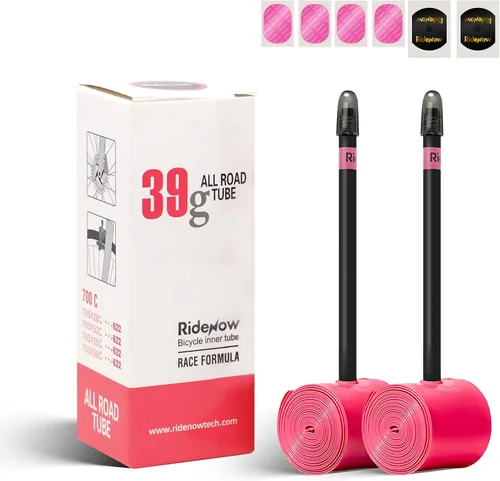 Miniatura 15 de Ridenow 2-Pack Bike Inner Tube for 700/18C-28C, 700/18C-32C,700/28C-38C with 45/65/85 mm Metal &TPU Presta Valves for Road Bikes, Super Light