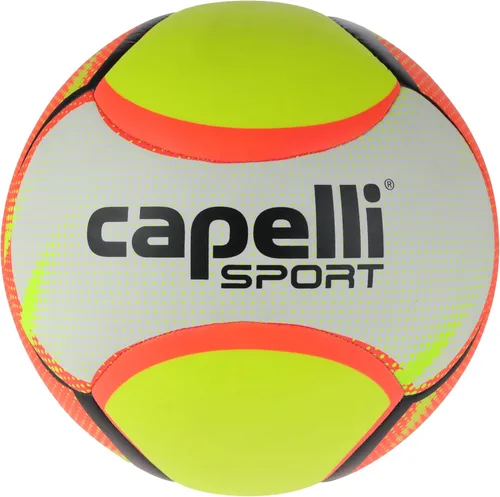 Capelli Sport Balón de fútbol tamaño 5, pelota de fútbol Rio Beach, entrenamiento al aire libre e interior, amarillo neón