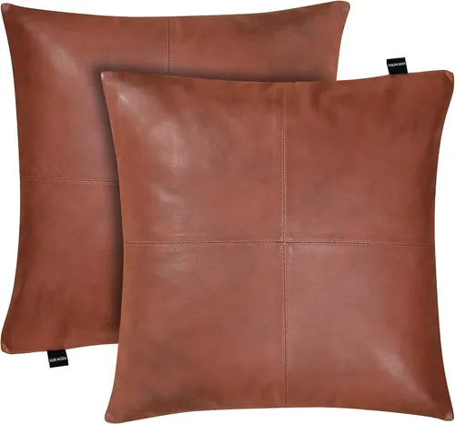 Miniatura 73 de Funda de almohada de piel de cordero – Funda de cojín decorativa para sofá – Fundas para sala de estar y dormitorio, 22 x 22 pulgadas – Paquete de 2