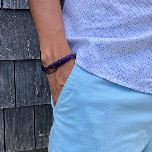 Miniatura 88 de Rumi Sumaq Pulsera de concientización para hombres, mujeres y niños – Pulsera de apoyo tejida ajustable anudada a mano – Pulsera de conciencia sutil